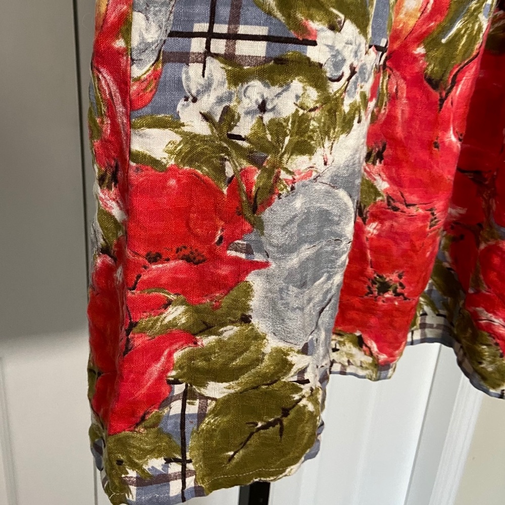 HOST PICK Anthropologie x Odille, linen Poppy Skirt - Picture 7 of 7
